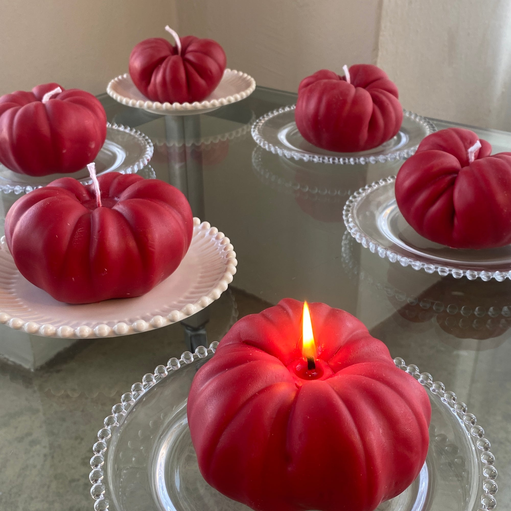 Jumbo Heirloom Tomato Candle - Red