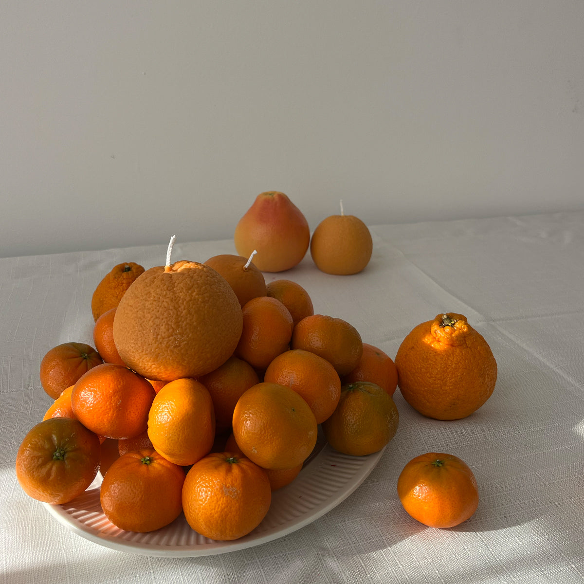 Large Orange Candle