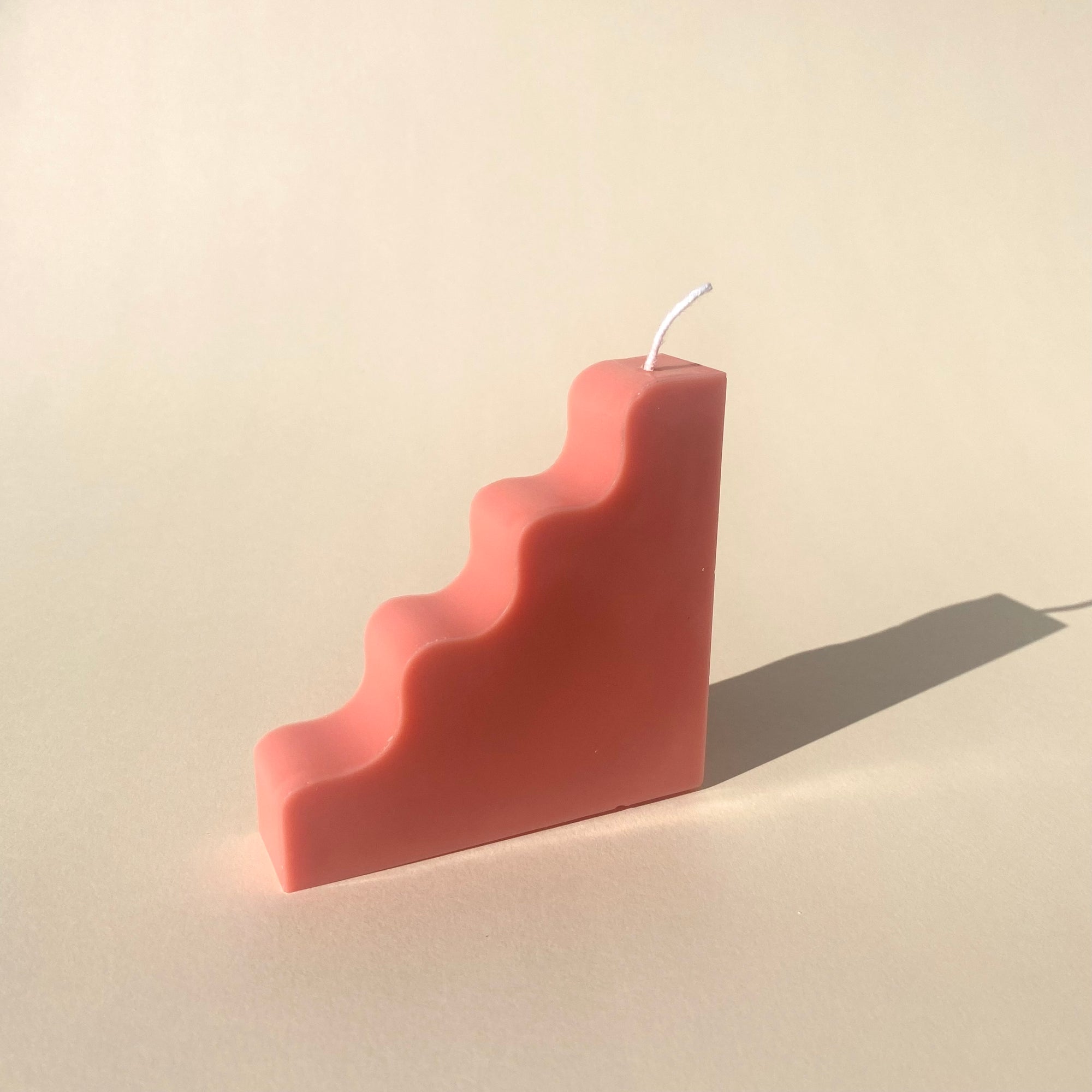 Stairs Candle - Coral