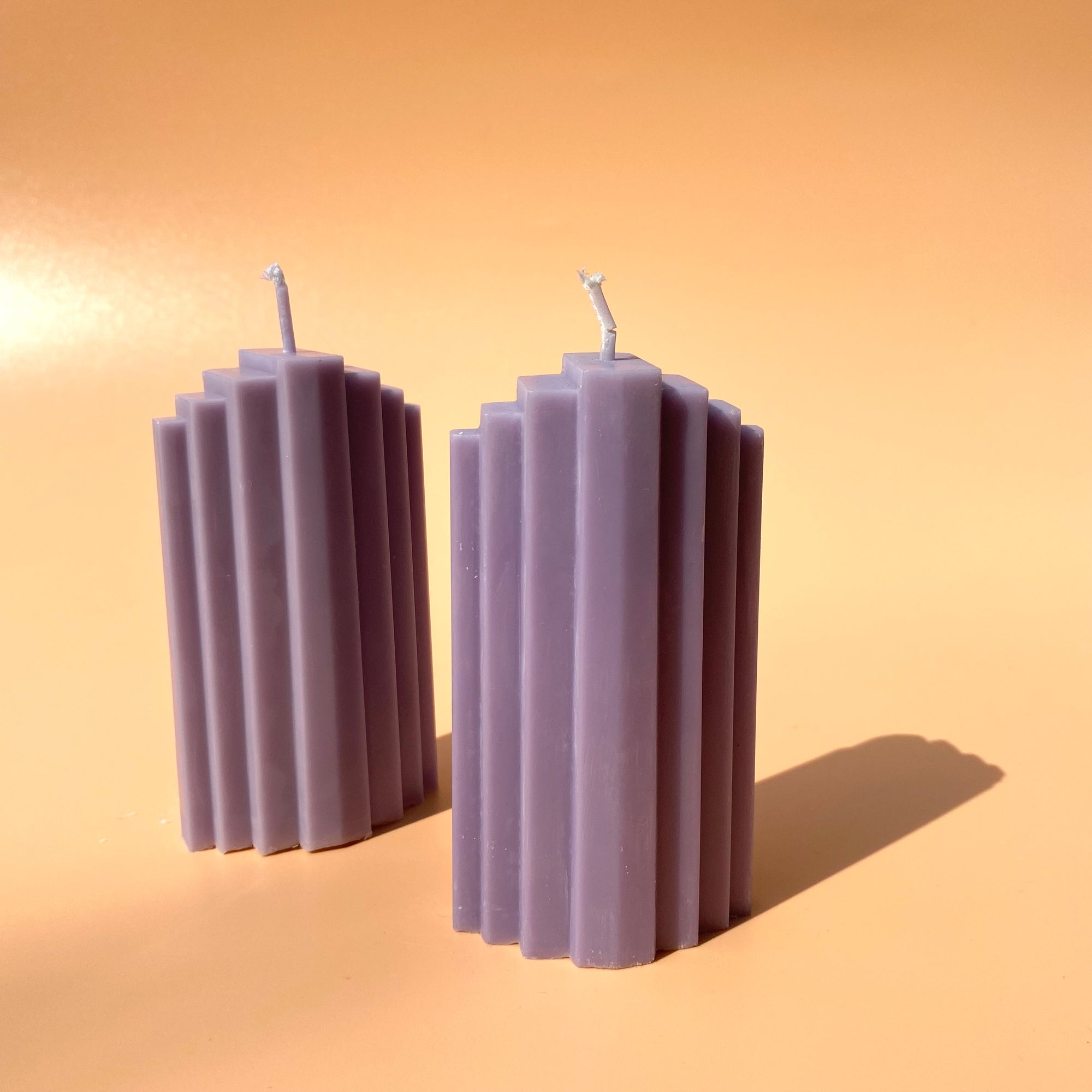 Geometric Candle - Lilac