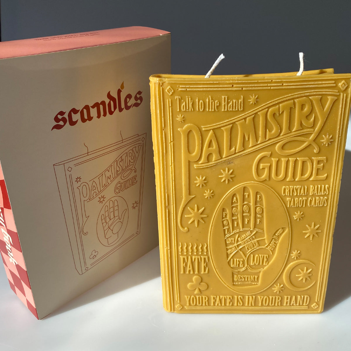 Palmistry Candle Book - Amber