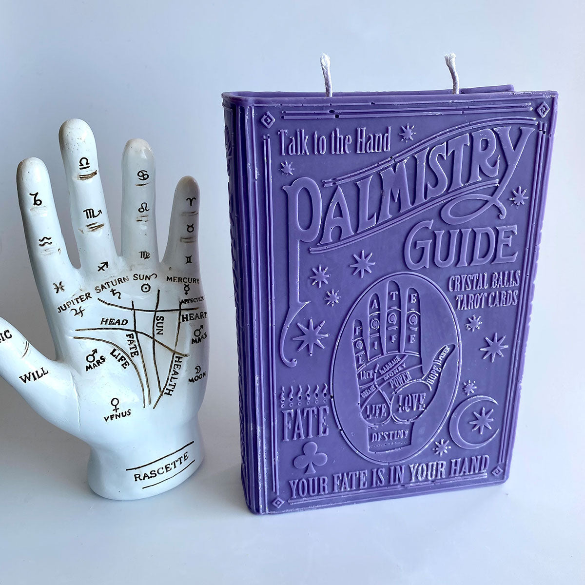 Palmistry Candle Book - Purple