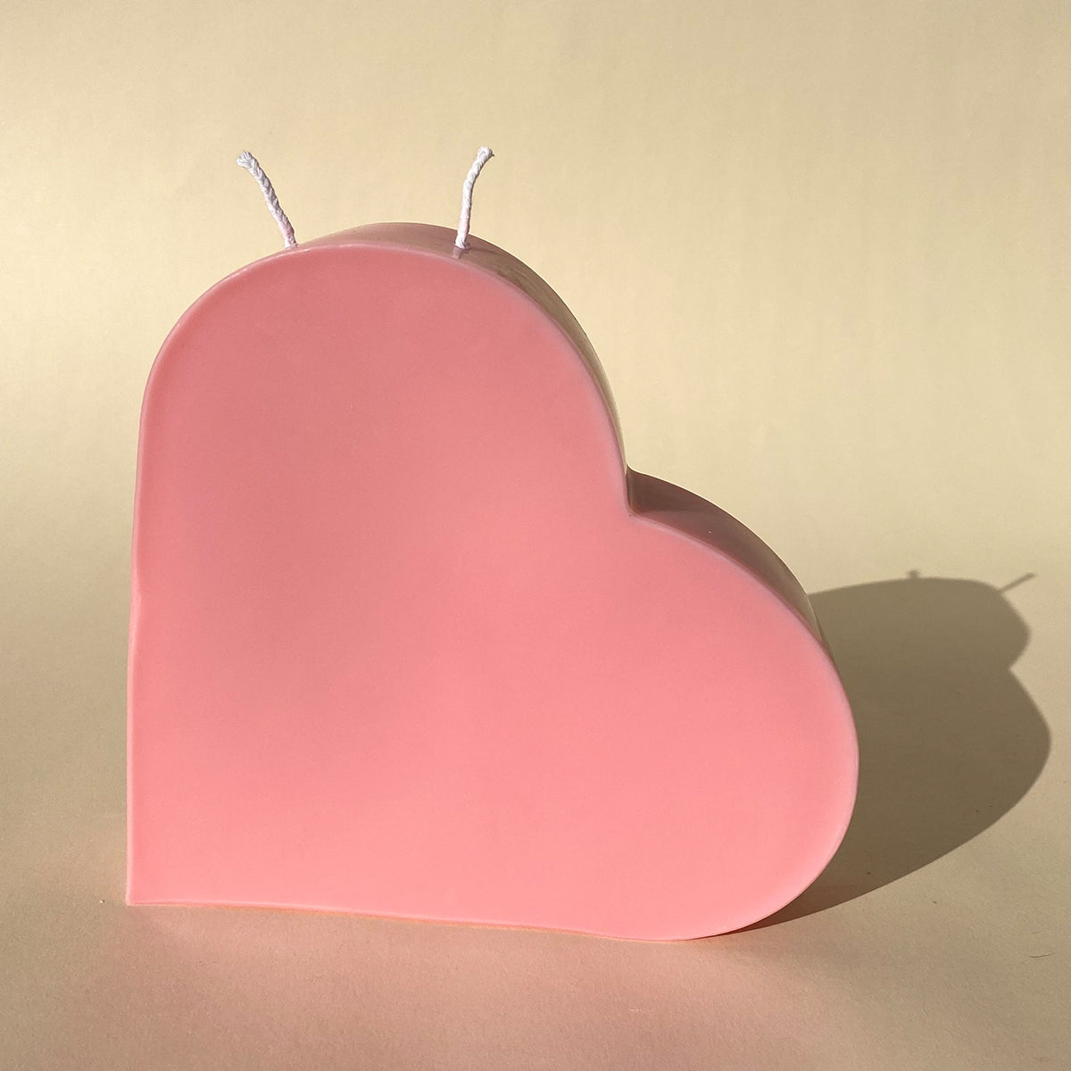 Big Heart Candle - Pink