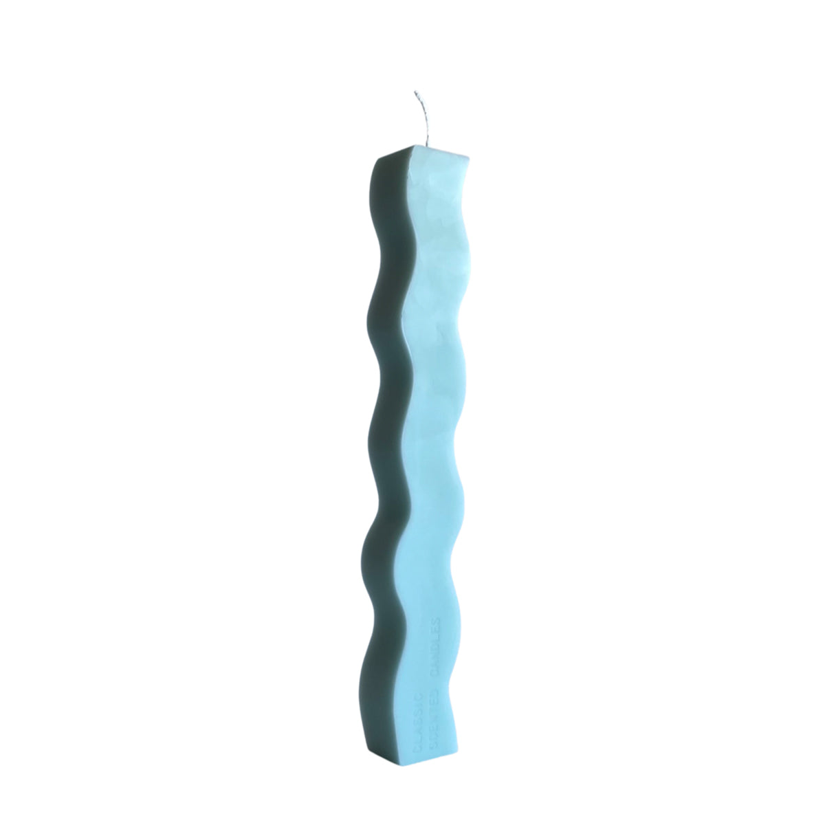 Wavy Pillar Candle - Sky