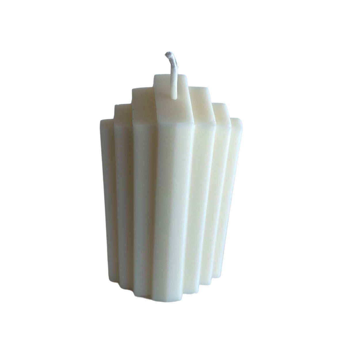 Geometric Candle - White