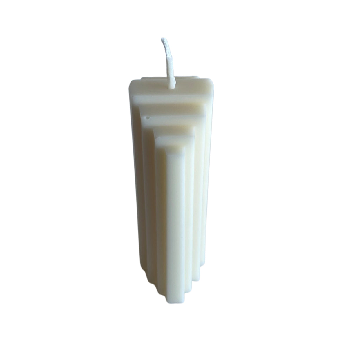 Geometric Candle - White