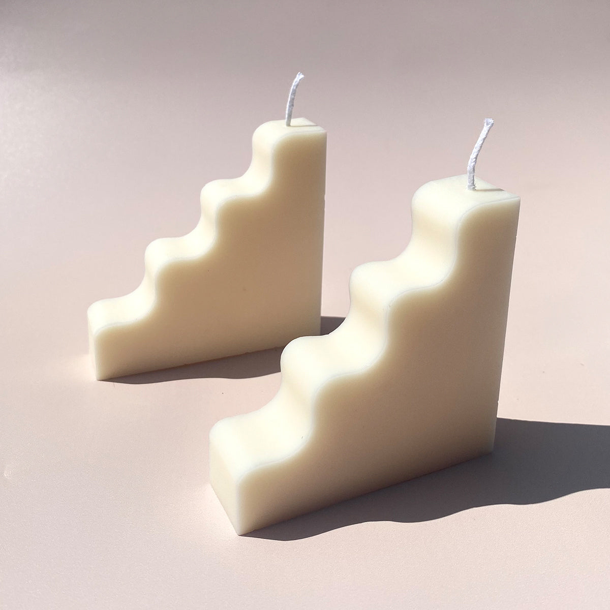 Stairs Candle - White